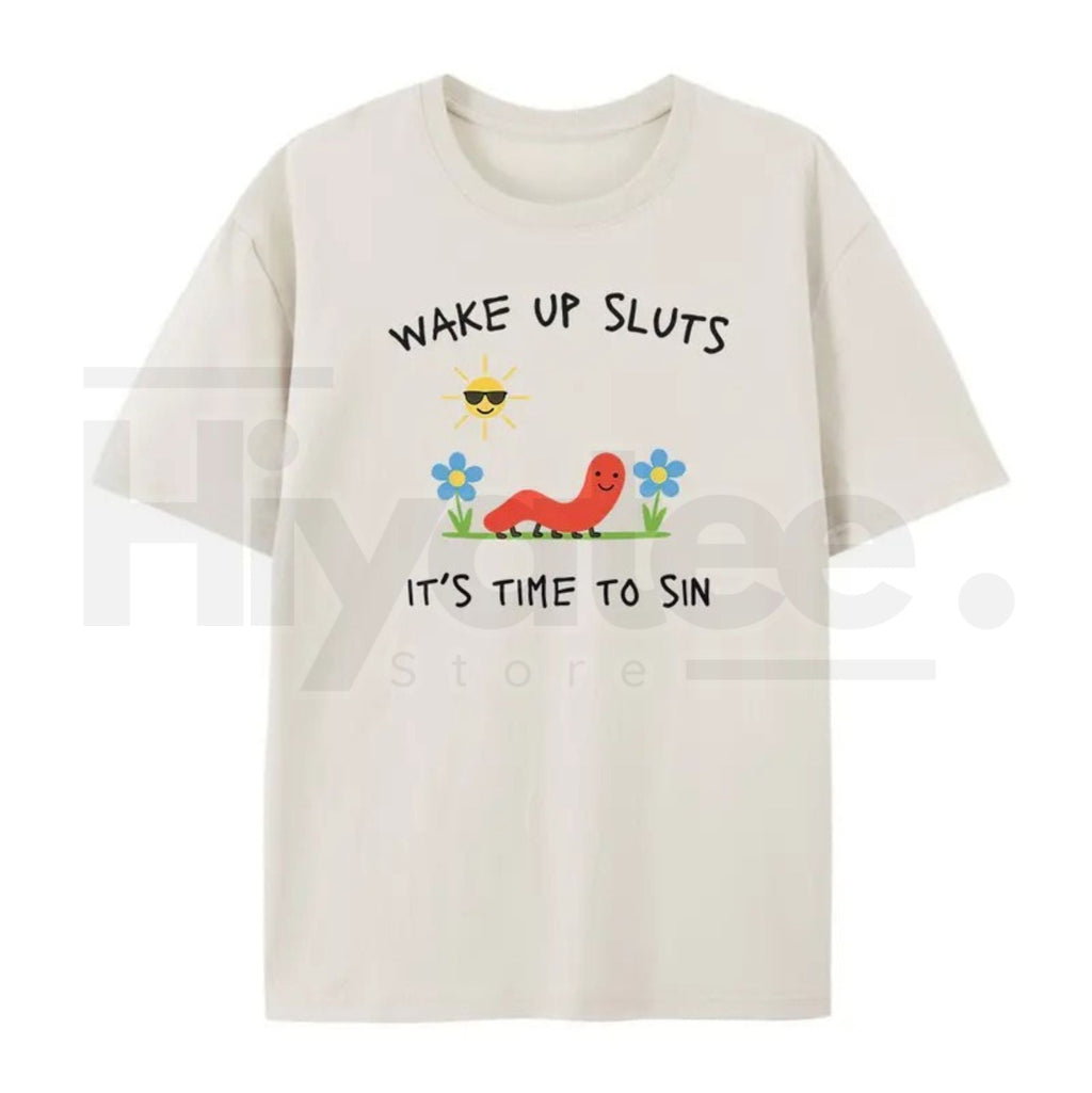 "Wake Up Slts" – Funny Animal Meme Unhinged Graphic Top