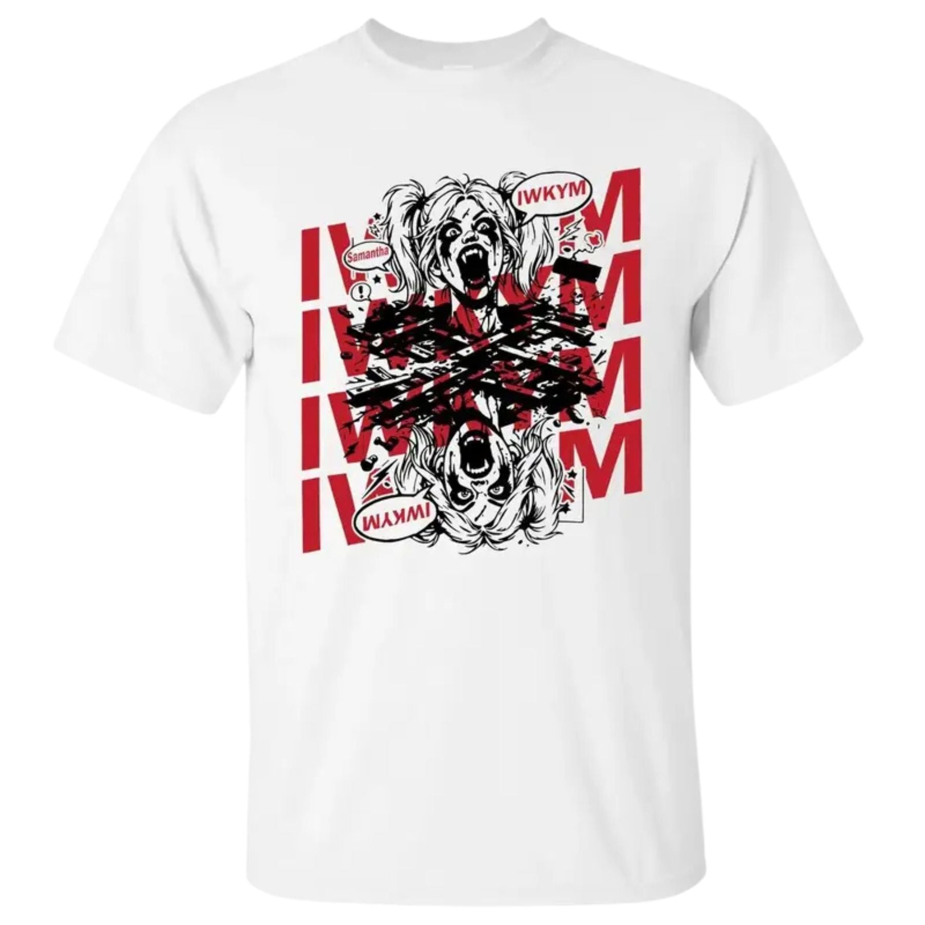 "Dungeon Crawler Carl" Samantha IWKYM & Princess Donut Funny Quote Top – Iconic LitRPG Graphic Tee, Premium 100% Cotton Crawler Apparel, Made in USA