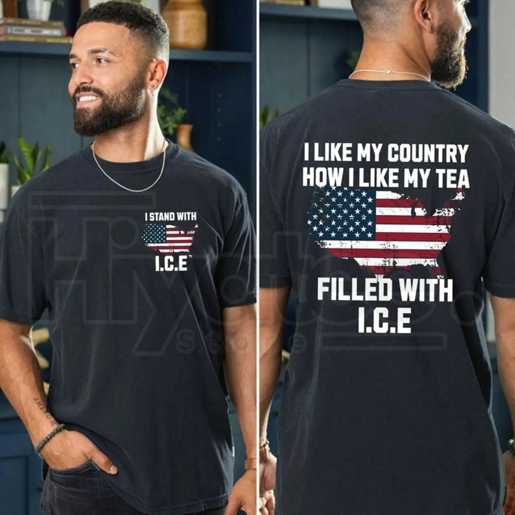 "I Like My Country How I Like My Tea" ICE Shirt – Trump Ice Ice Baby Tee