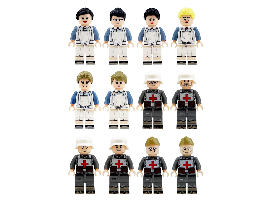 WWII - German Field Hospital Staff - 12 Man - Mil-Blox