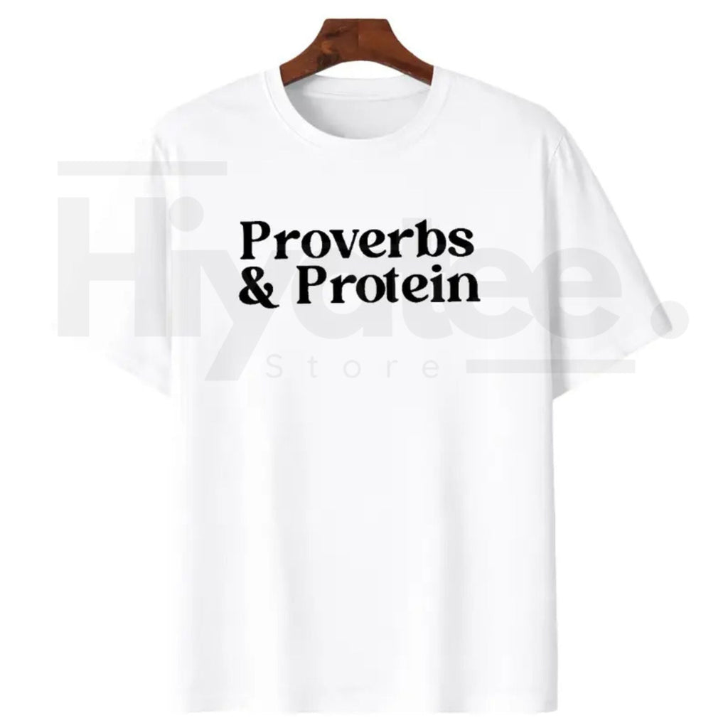 "Workout Graphic" by MAPTEES – Motivational Proverbs & Protein Gym Top