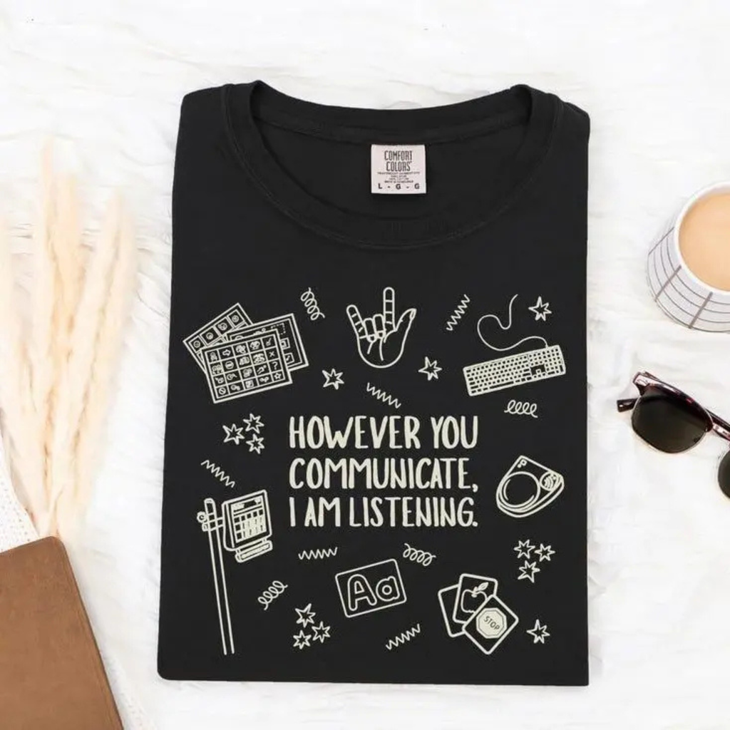 SLP Graduation Gift Shirt – "Everyone Deserves Communication" Aesthetic Tee