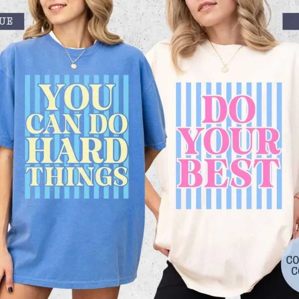 Comfort Colors® School Test Day T-Shirt – Motivational Student Graphic Tee, Encouraging Quote Shirt, Aesthetic Positive Mindset Classroom Outfit