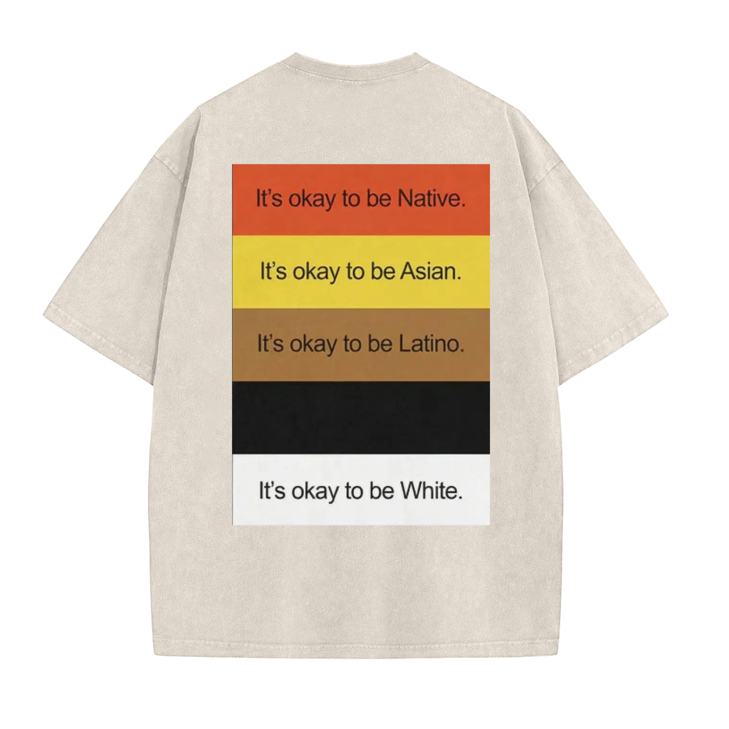 It’s Okay To Be T-Shirt – 90s Style Funny Washed Graphic Tee