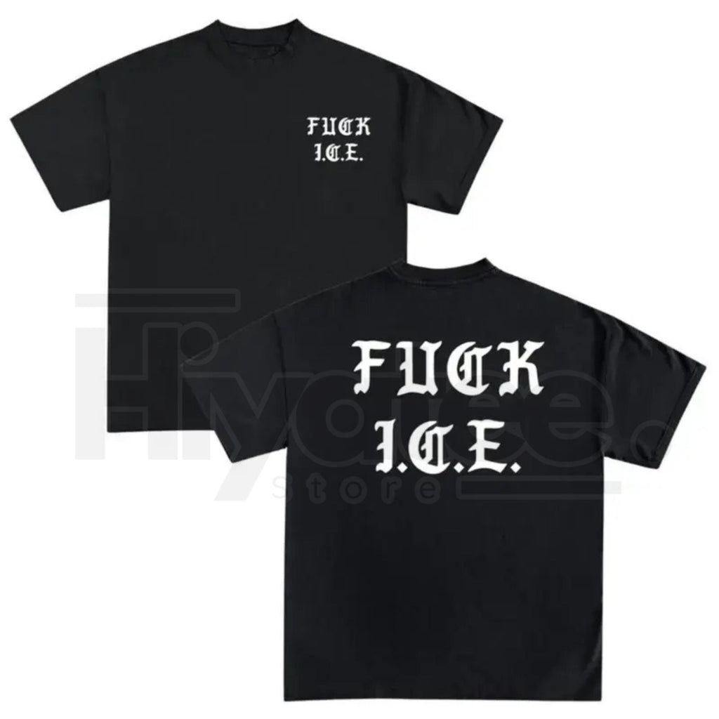 Old English Anti-ICE T-Shirt – Pro-Immigration & Social Justice Graphic Tee