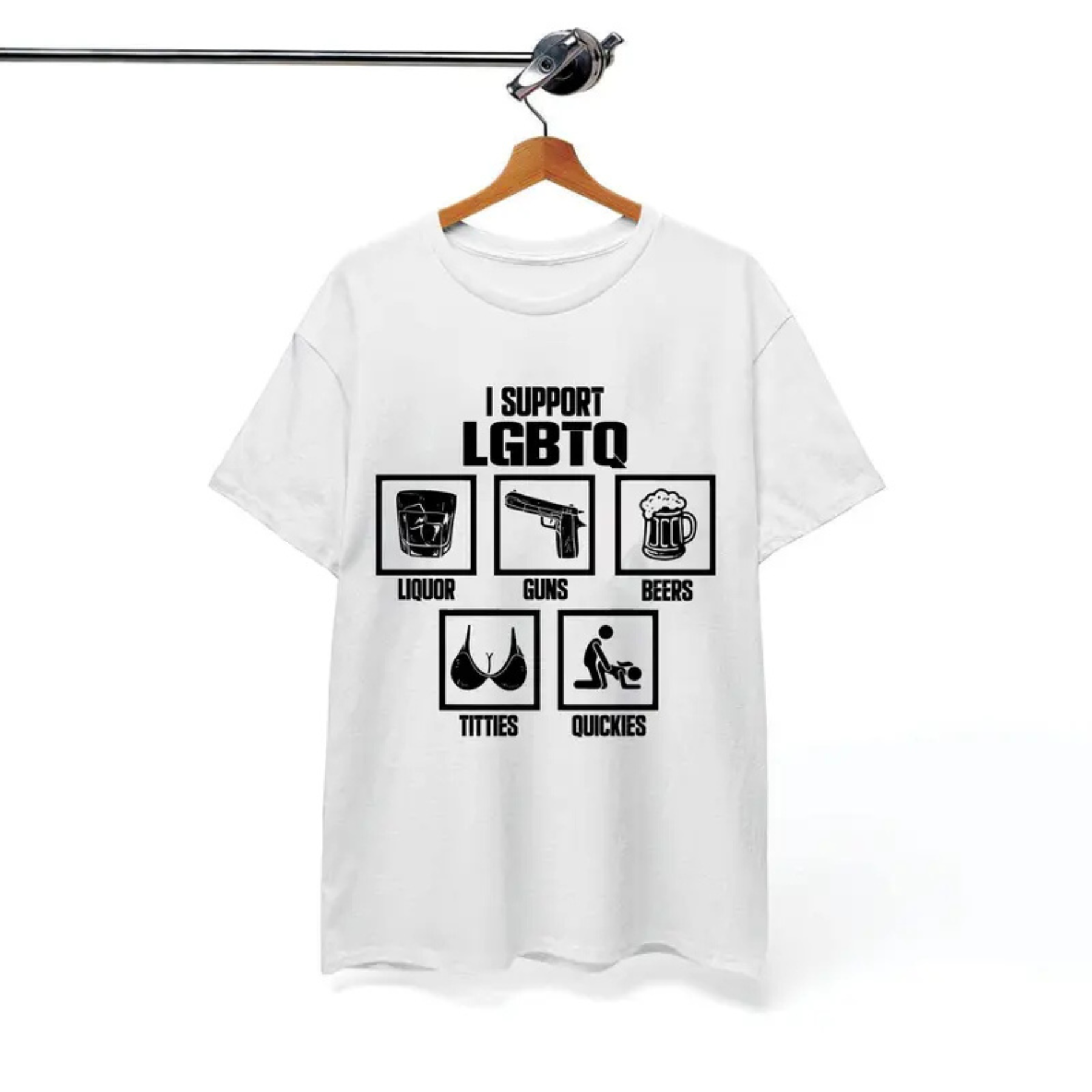 Funny "LGBTQ" Acronym Parody Shirt