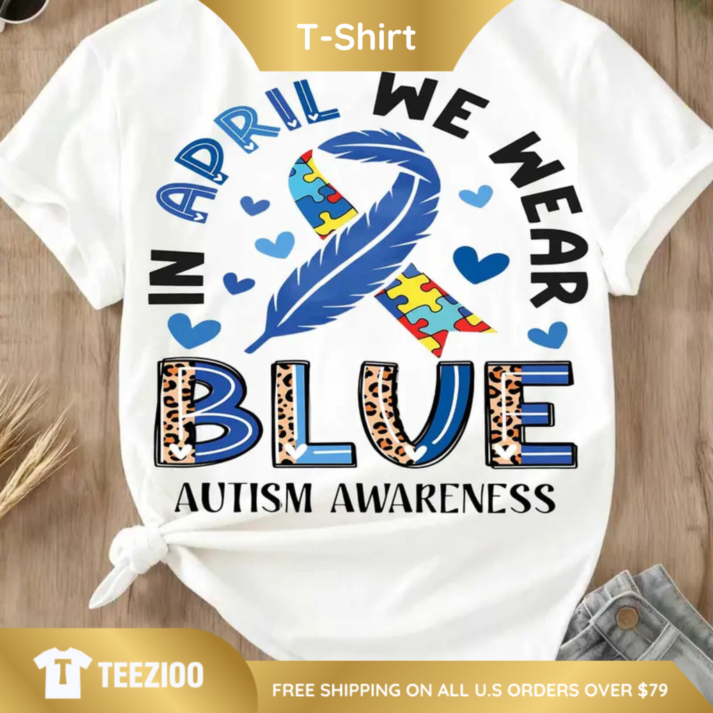 "Wear Blue" Autism Awareness Graphic Shirt