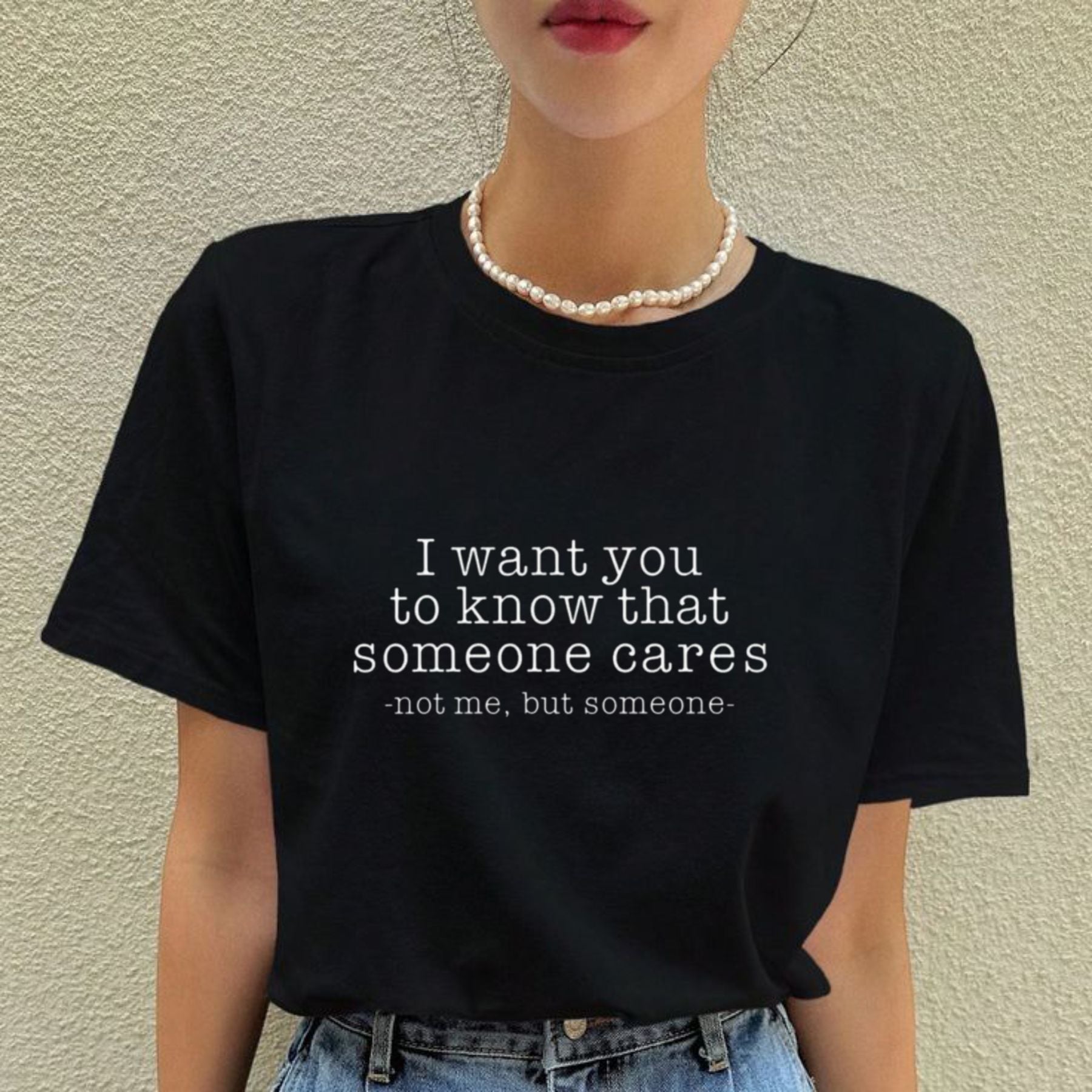 "Someone Cares Not Me" T-Shirt – Funny Sarcastic Quote Graphic Tee, Unisex Cotton Shirt