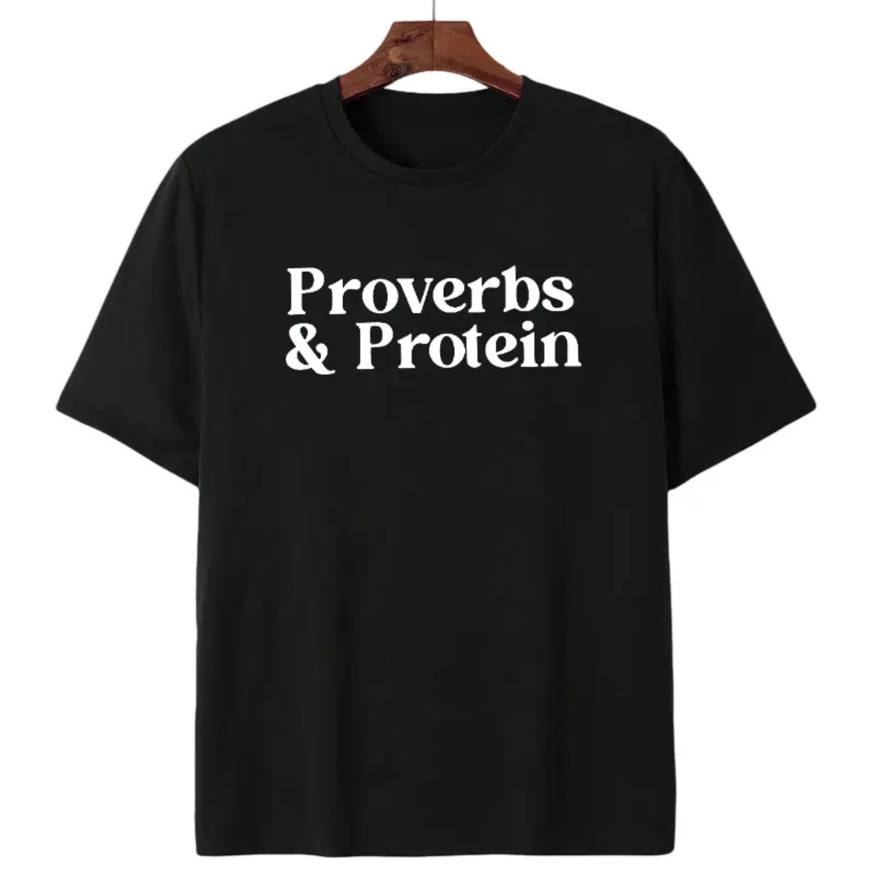 Minimalist "Proverbs & Protein" MAPTEES Shirt