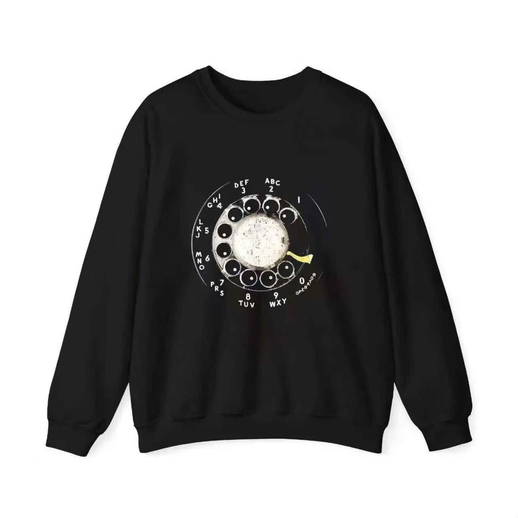 Vintage Rotary Phone Dial Shirt – Retro Analog Technology Hoodie, 100% Cotton Nostalgic Sweatshirt, Classic Tech Graphic Top for Men & Women