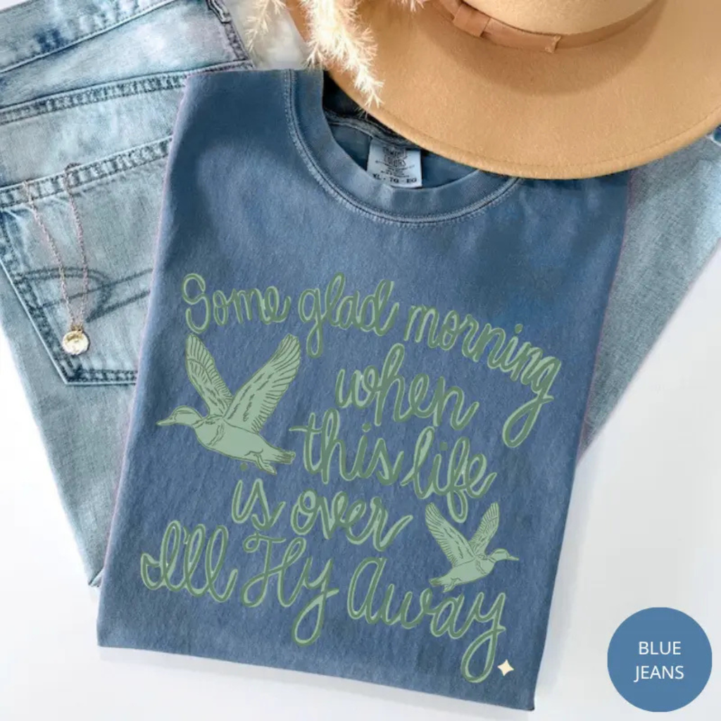 "I'll Fly Away" Wildflower Christian T-Shirt