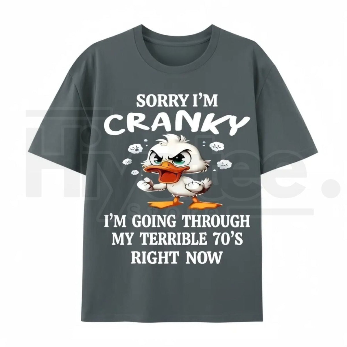 Funny 70s Duck Graphic Tee – Cute Retro Aesthetic 100% Cotton Unisex Shirt