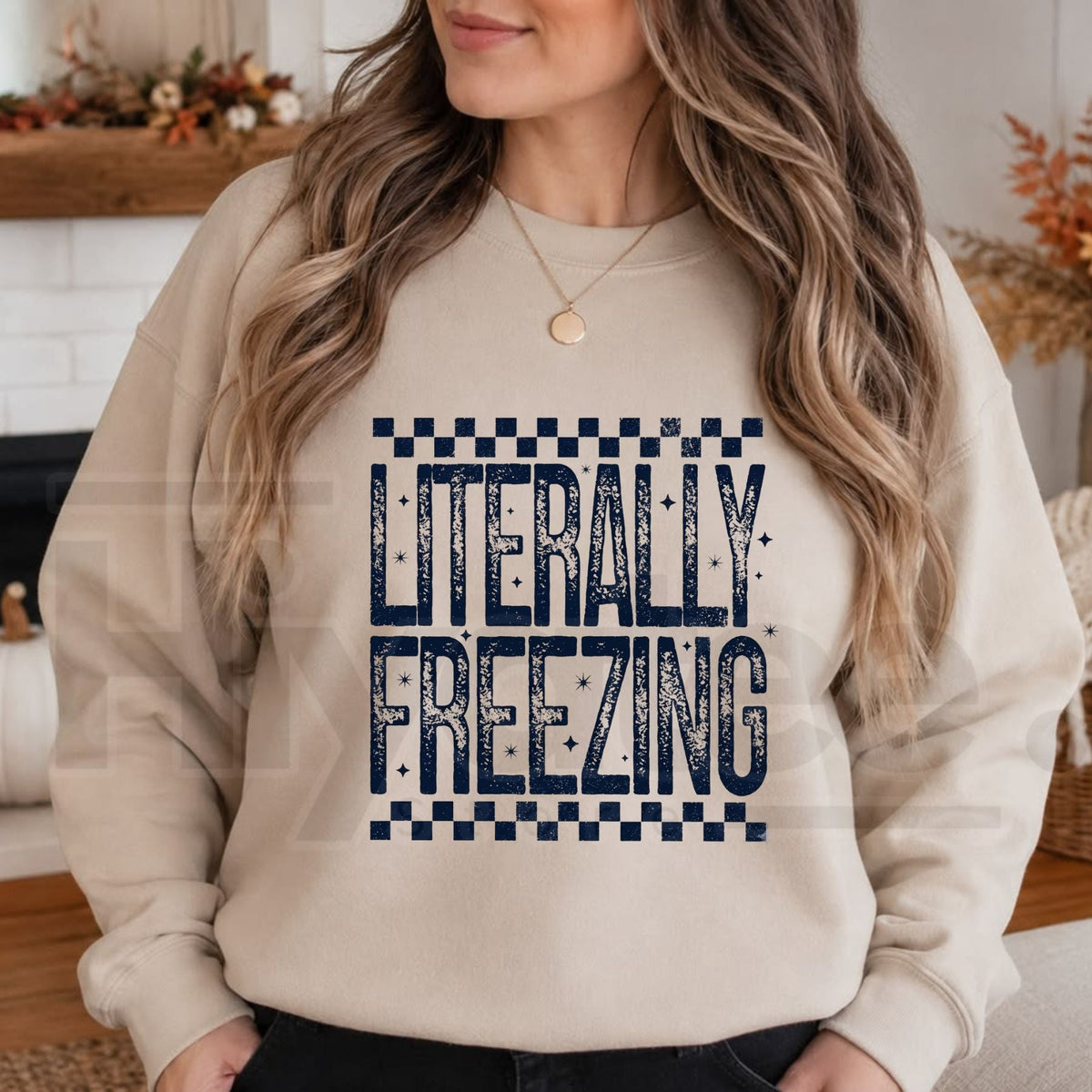 Literally Freezing Shirt or Sweatshirt, Funny Relatable Winter Graphic Tee & Pullover