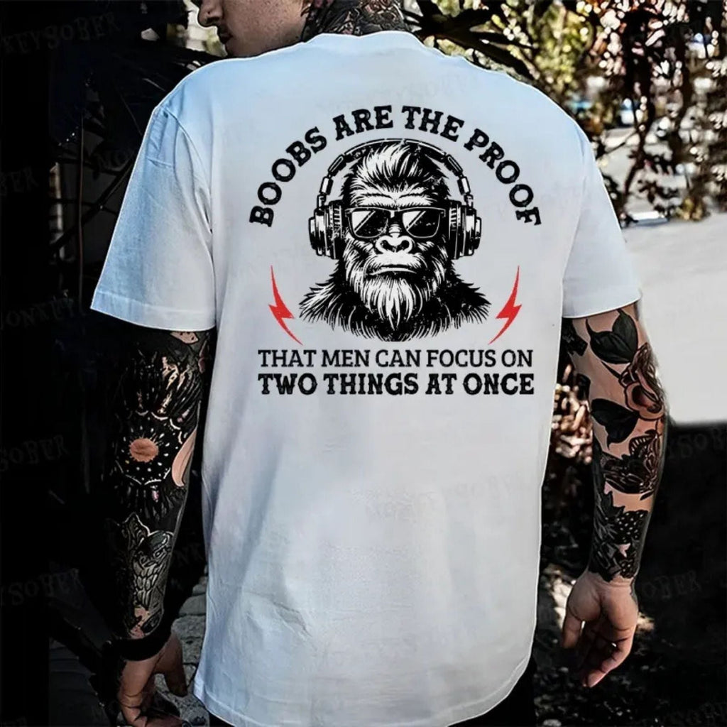 "Scientific Proof Monkey" – Funny Sarcastic Focus Graphic Top