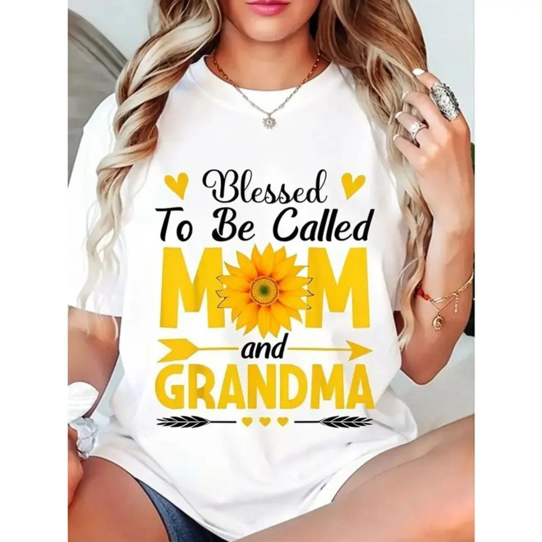 "Blessed To Be Called Mom And Grandma" T-Shirt – Premium Family Legacy Graphic Tee