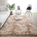 Silk Hair Tie-dyed Carpet Hair Plush Living Room Bedroom And Household