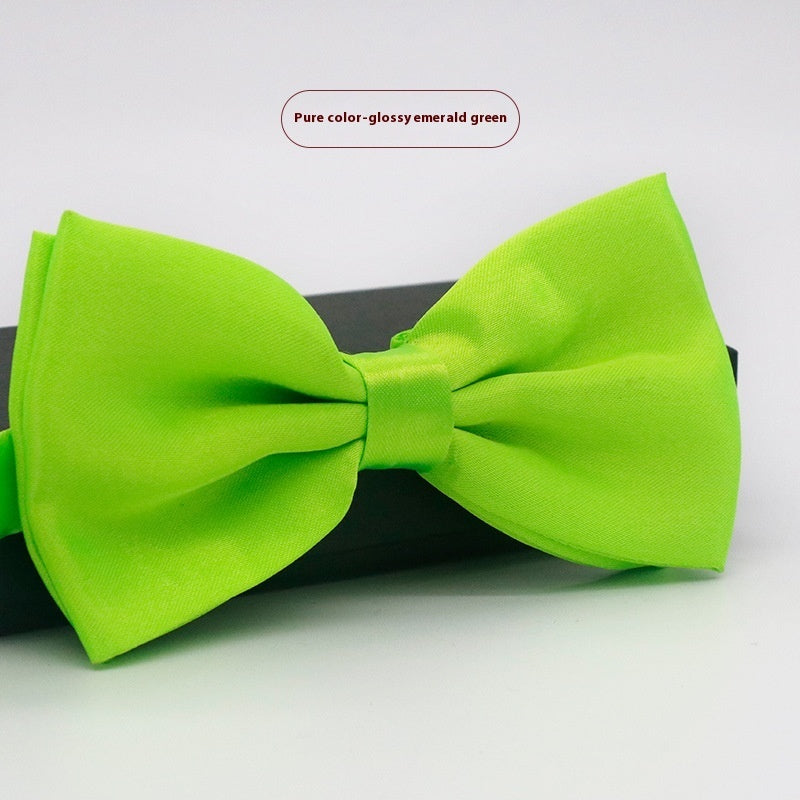 Men's Solid Color Formal Wear Wedding Business Casual Groom Groomsman Bow Tie