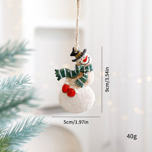Snowman Green Scarf