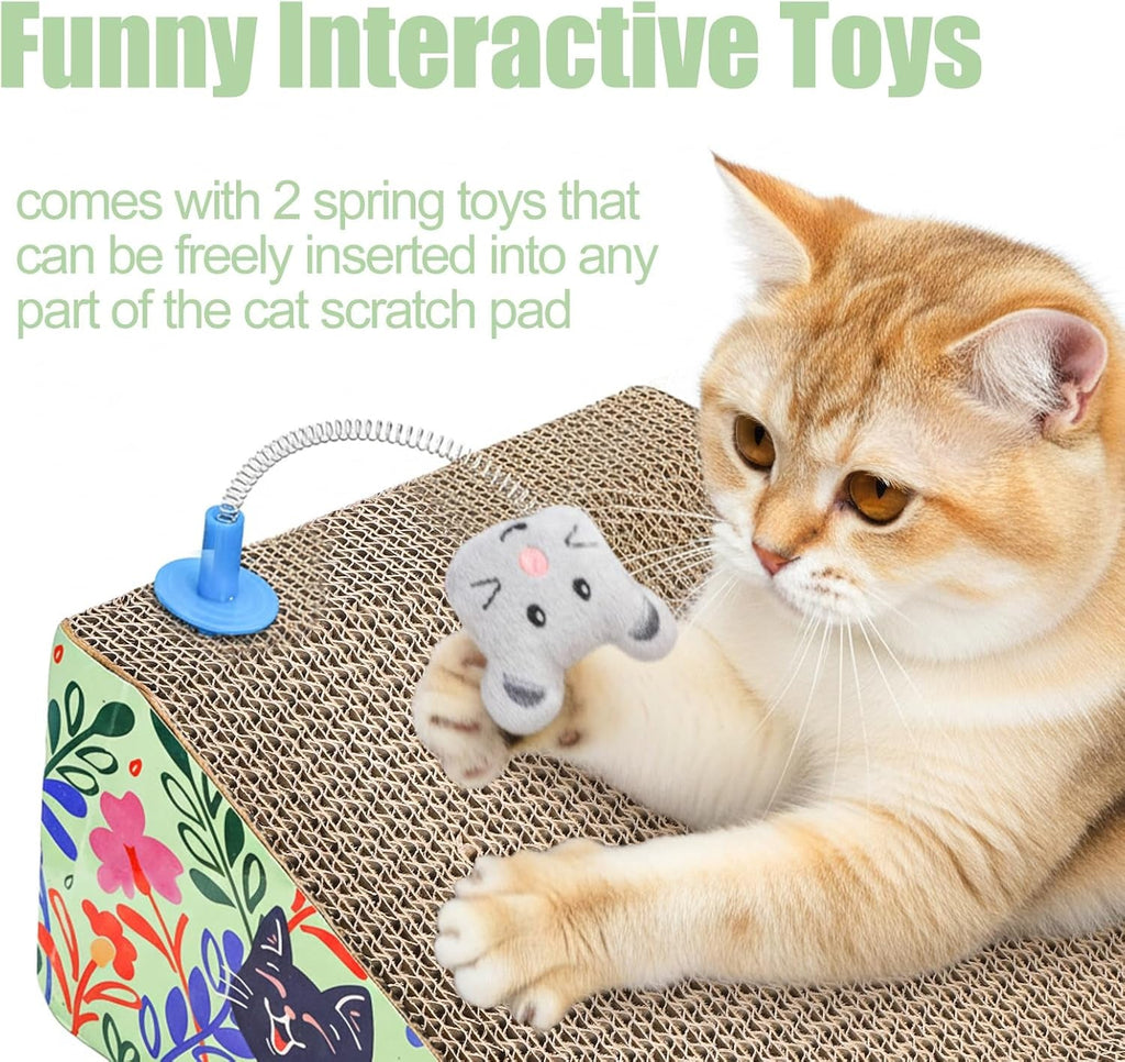 Cat Grooming Kit with Waterless Shampoo, Itch Spray & Scratcher