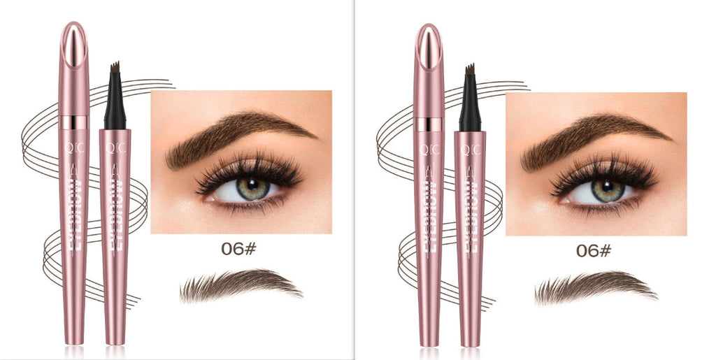 Waterproof And Smooth Not Smudge Four-fork Liquid Eyebrow Pencil