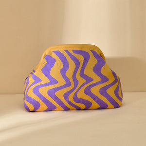 Wave Pattern Yellow And Purple