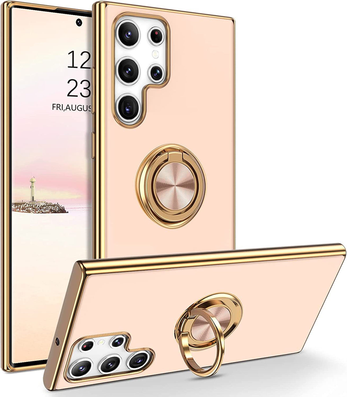 Applicable M54 Phone Case 6D Ring On-board Bracket Silicone Protective Sleeve Electroplating