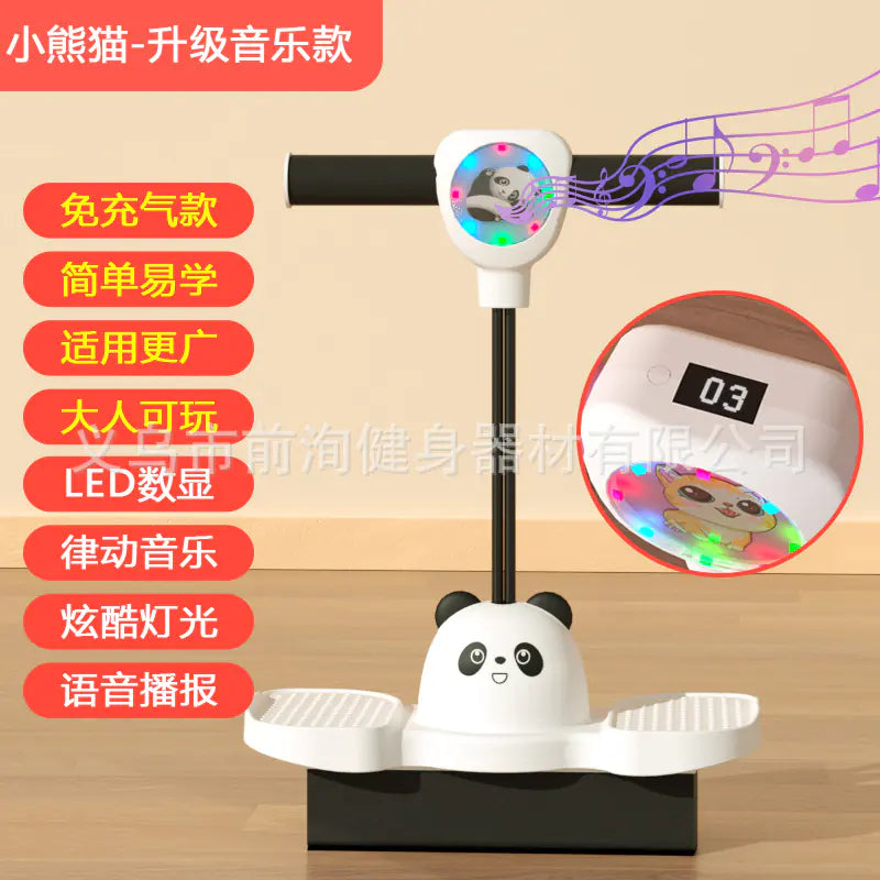 Glowing Panda Bouncing Ball for Kids' Balance Play