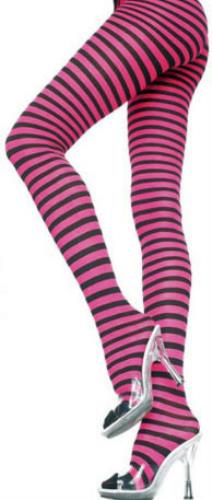Wild Stripes Wide Striped Tights for Women