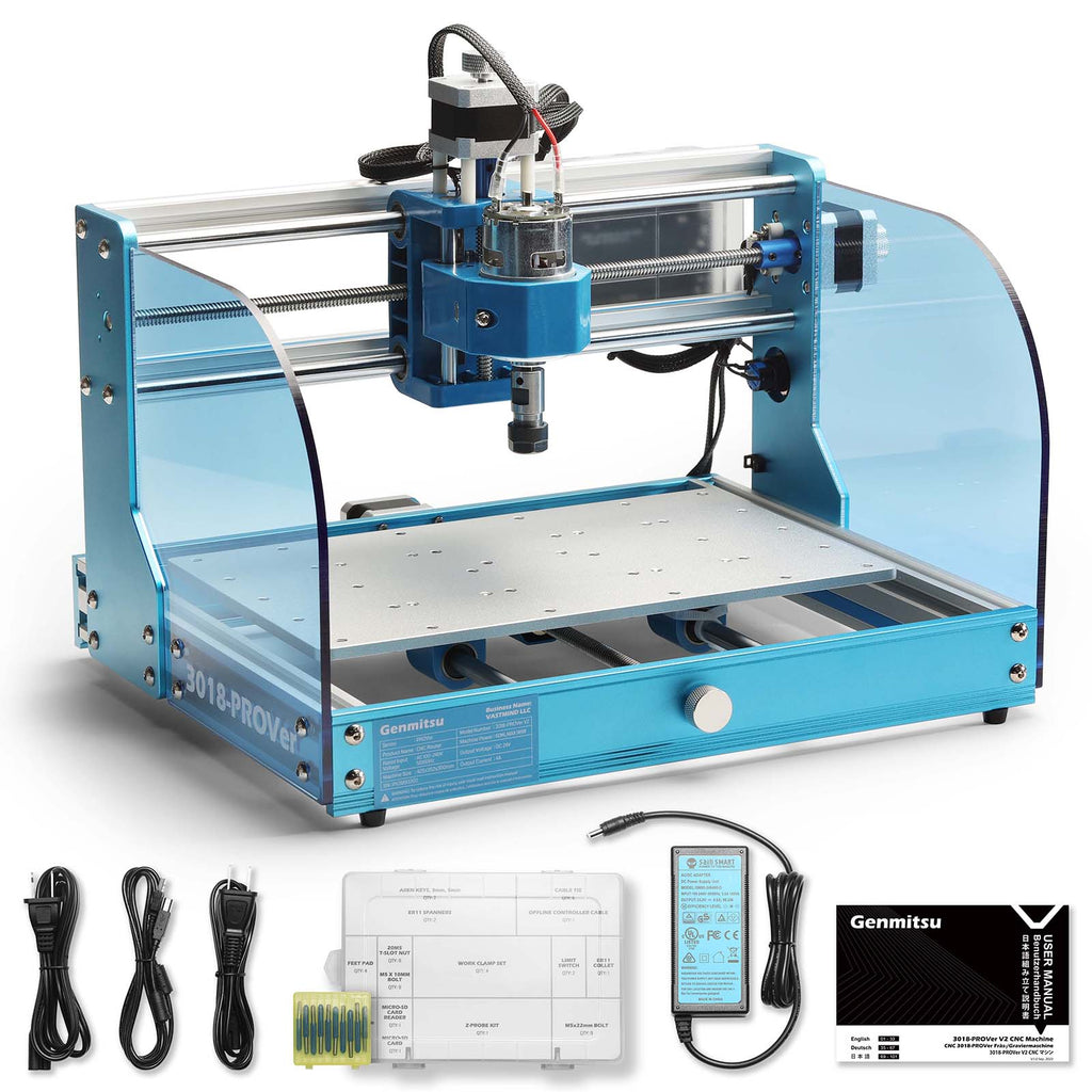 3018-PROVer V2 Desktop CNC Router Kit, Semi Assembled For Entry Level User
