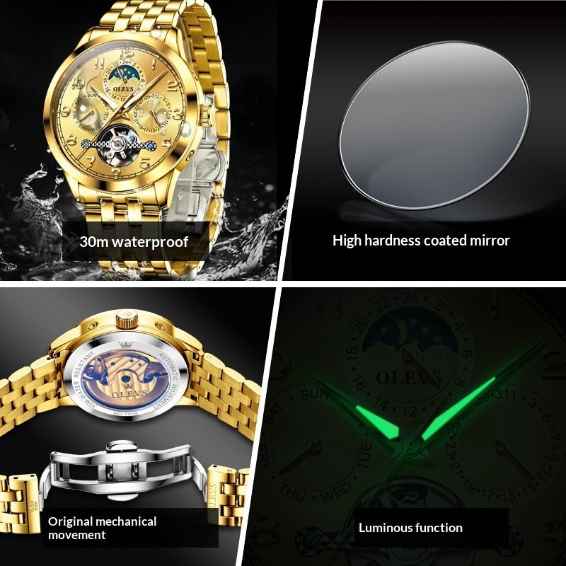 Luminous Waterproof Fully Automatic Mechanical Watch For Men