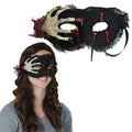 Creepy Skeleton Hand Dripping Blood Burlap Eye Mask Costume Accessory