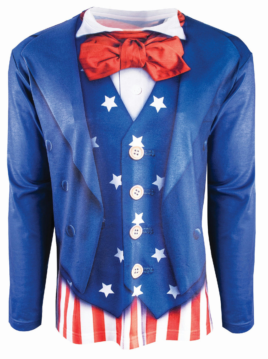 Instantly Patriotic Realistic Uncle Sam Sublimation T-Shirt Adult Size Medium