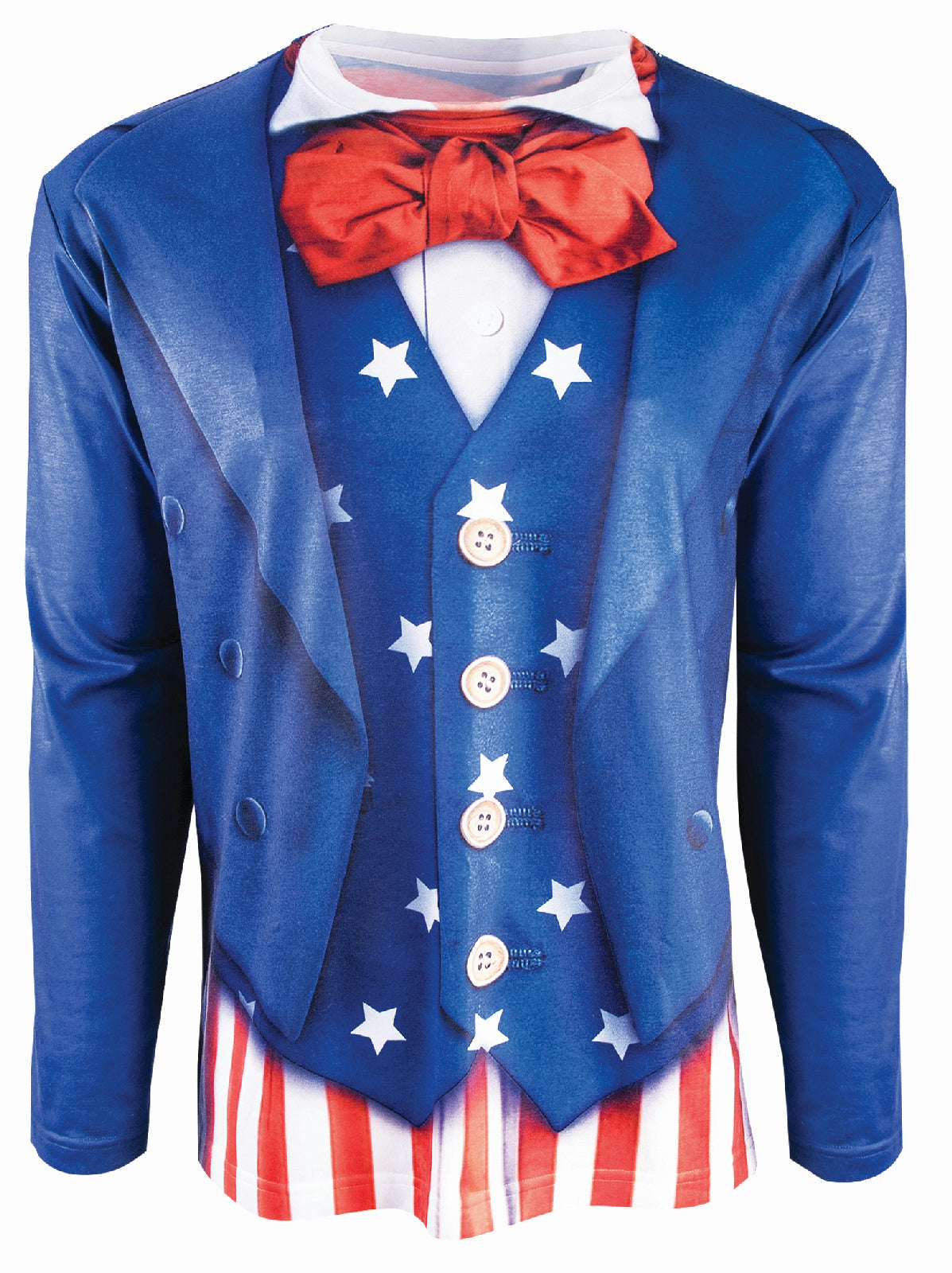 Instantly Patriotic Realistic Uncle Sam Sublimation T-Shirt Adult Size Medium