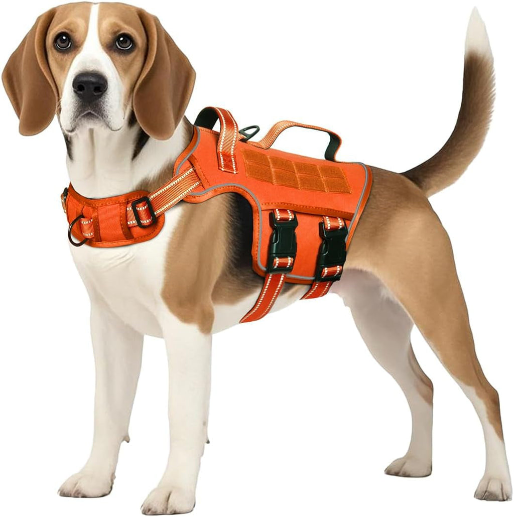 Heavy Duty No-Pull Tactical Dog Harness Molle Vest