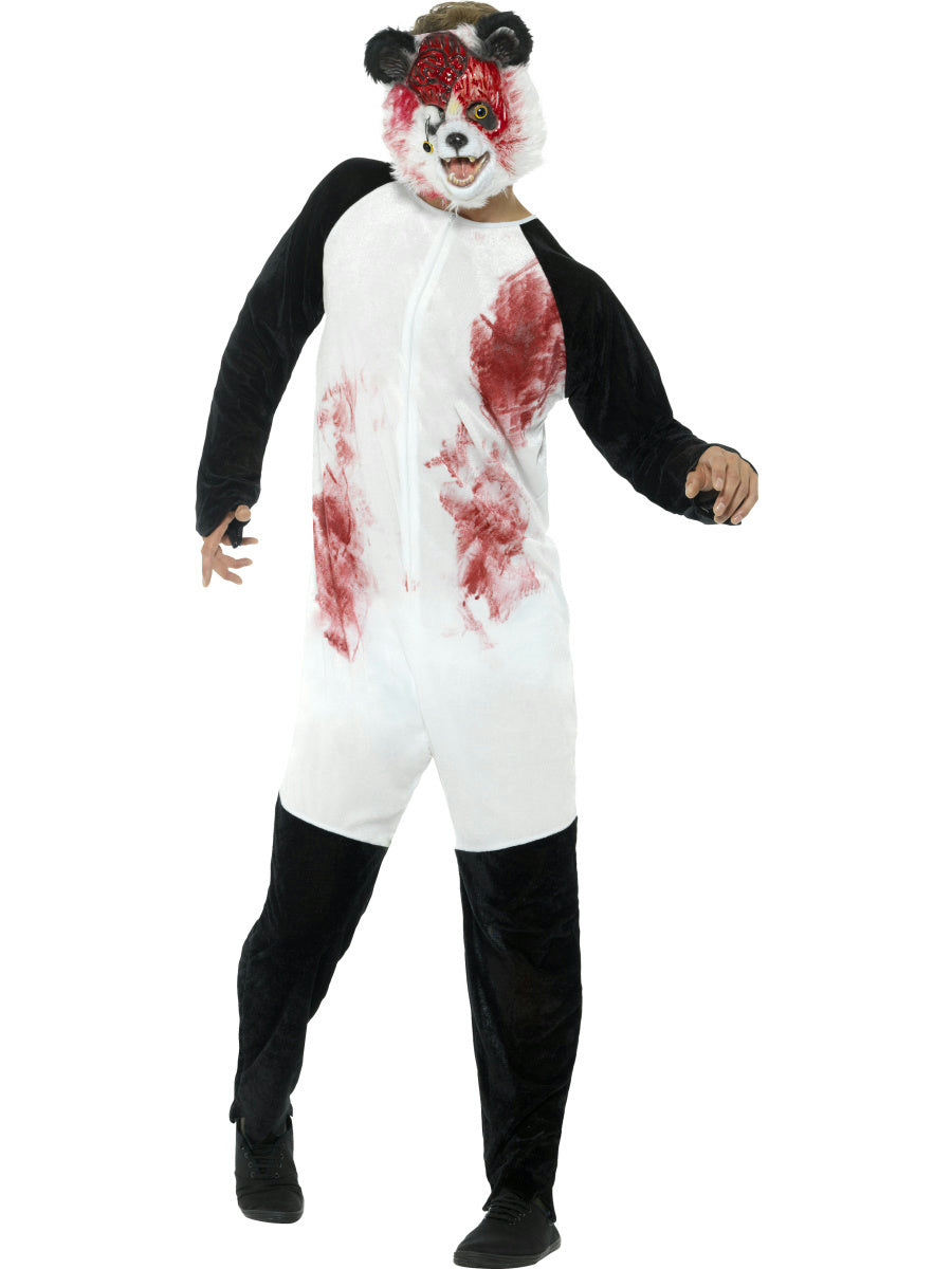 Smiffy's Men's Deluxe Zombie Panda Adult Costume and Mask Size Medium Gory