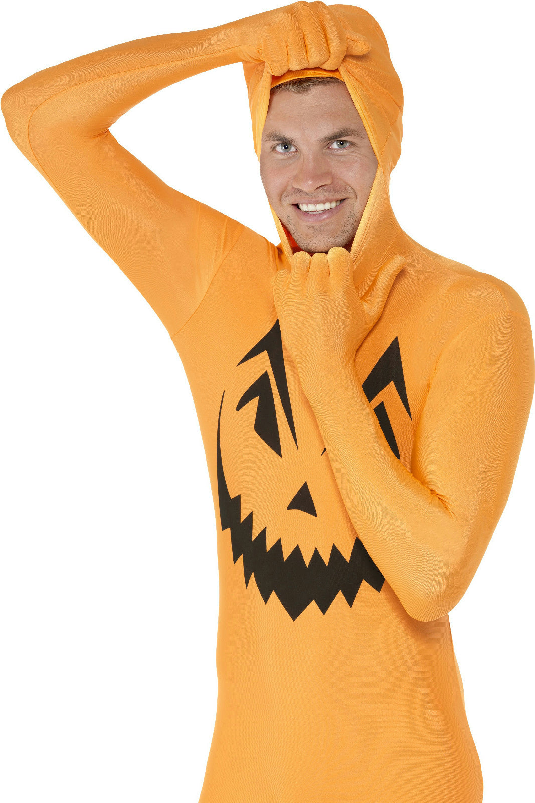 Pumpkin Second Skin Adult Costume Size Medium