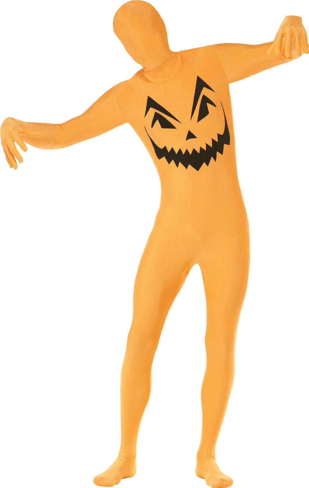 Pumpkin Second Skin Adult Costume Size Small