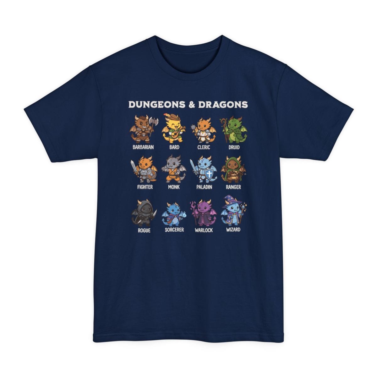 Dungeons & Dragons All Classes Tall T-Shirt