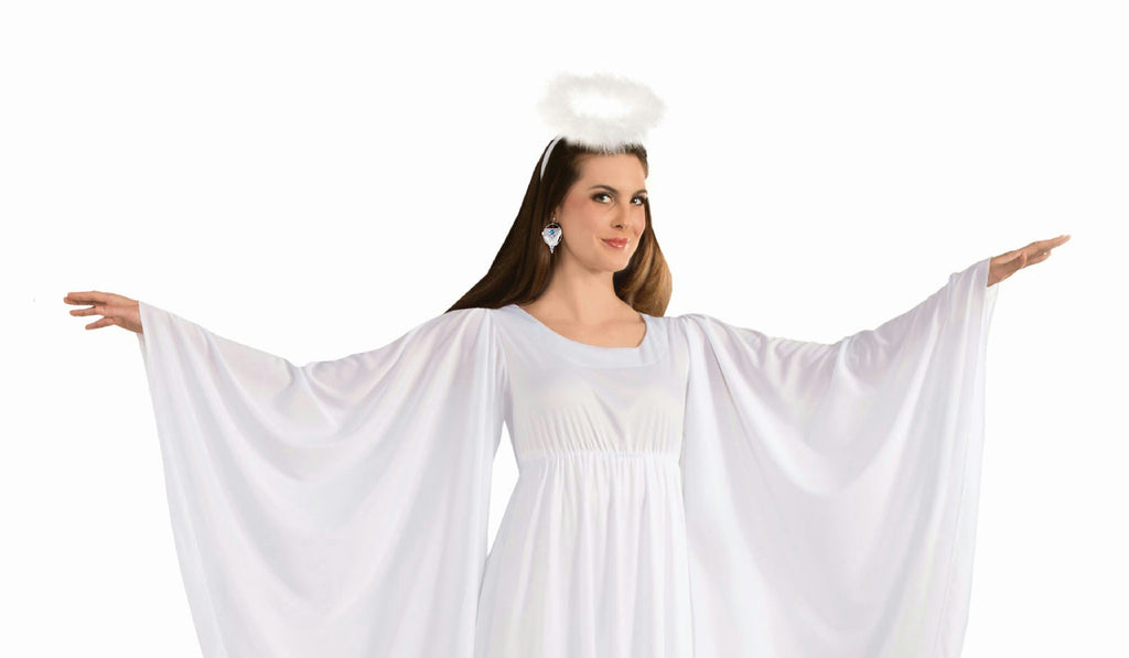 Angel White Adult Dress and Halo Standard Size Costume