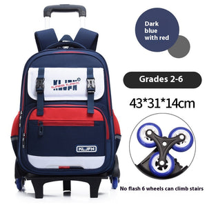 Dark Blue Red 6 Wheels