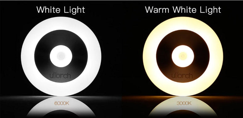 LED Motion Sensor Night Light with Touch Sensor, 0.8W Plug-Free