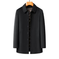 Middle-aged Men's Lapel Double-sided Woolen Coat