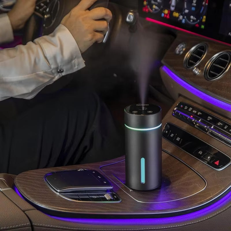 Portable Car Air Humidifier Aluminium Essential Oil Diffuser 260ml Car Aroma Diffuser For Home Office