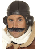 Flying Aviator Helmet - Brown Adult Costume Hat