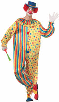 Spots the Clown Adult Polka Dot Striped Jumpsuit Standard Size