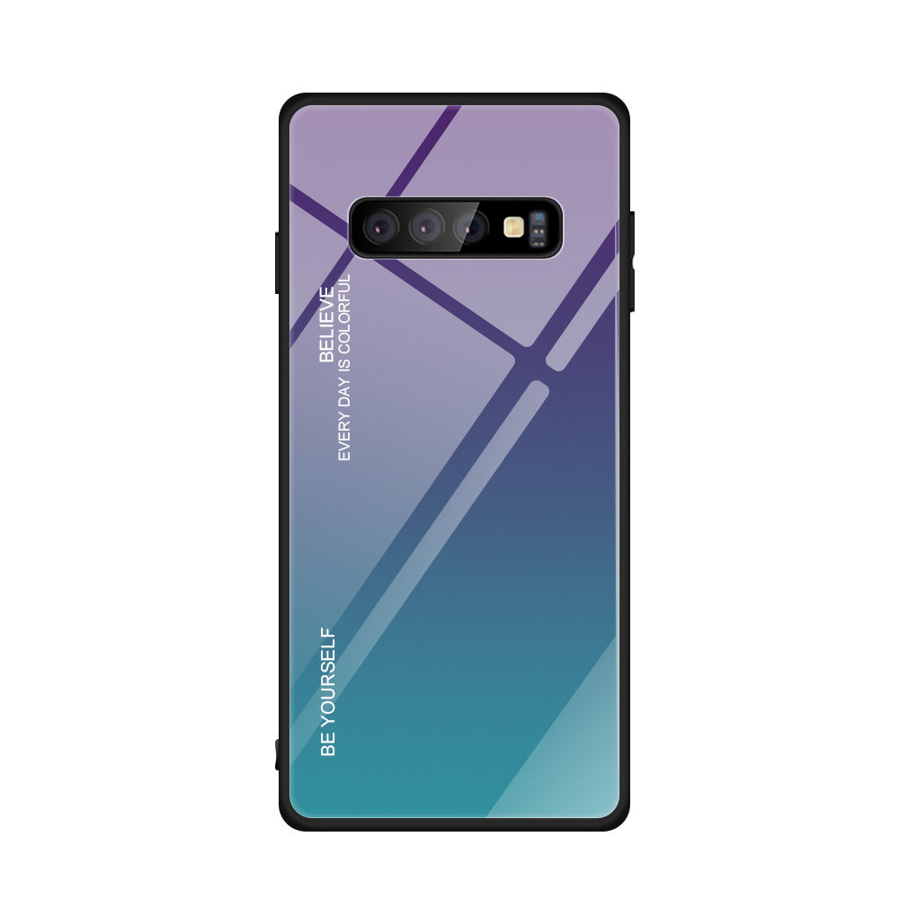 Gradient glass phone case