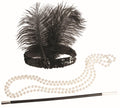 Roaring 20s Flapper Kit Headband, Necklace and Cigarette Holder