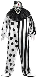 Black and White Killer Clown Adult Costume