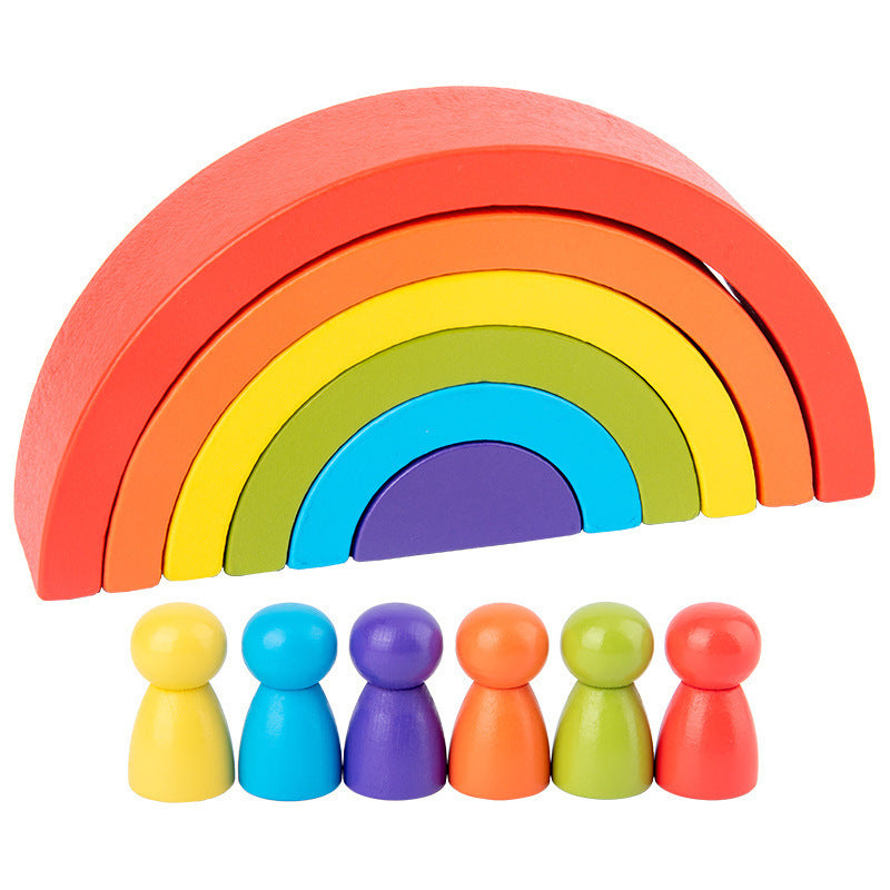 Rainbow Wooden Arch Blocks