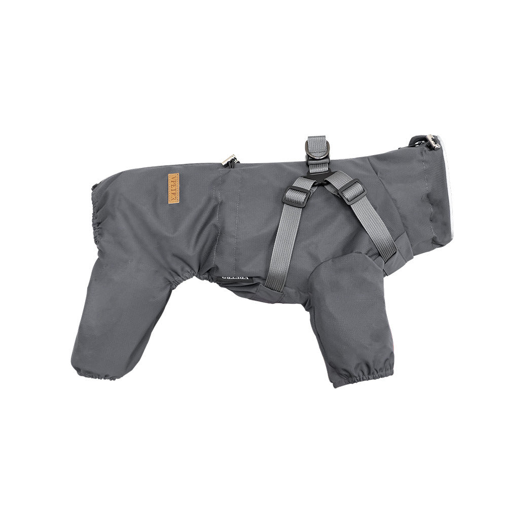 Fashion Personality Dog Pet One-piece Raincoat